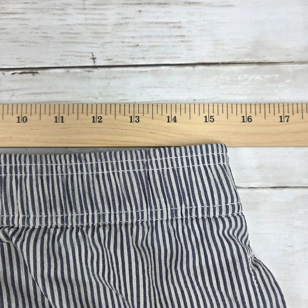 Five Four‎ Swim Trunks Mens 31 Blue White Striped Modern Mesh Lined Drawstring